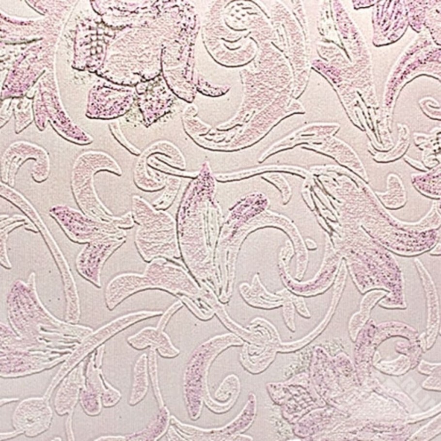 Розовые обои шелкография