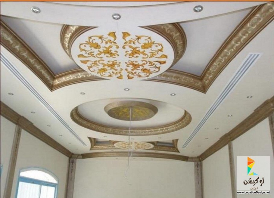 Гипсовый потолок в зале