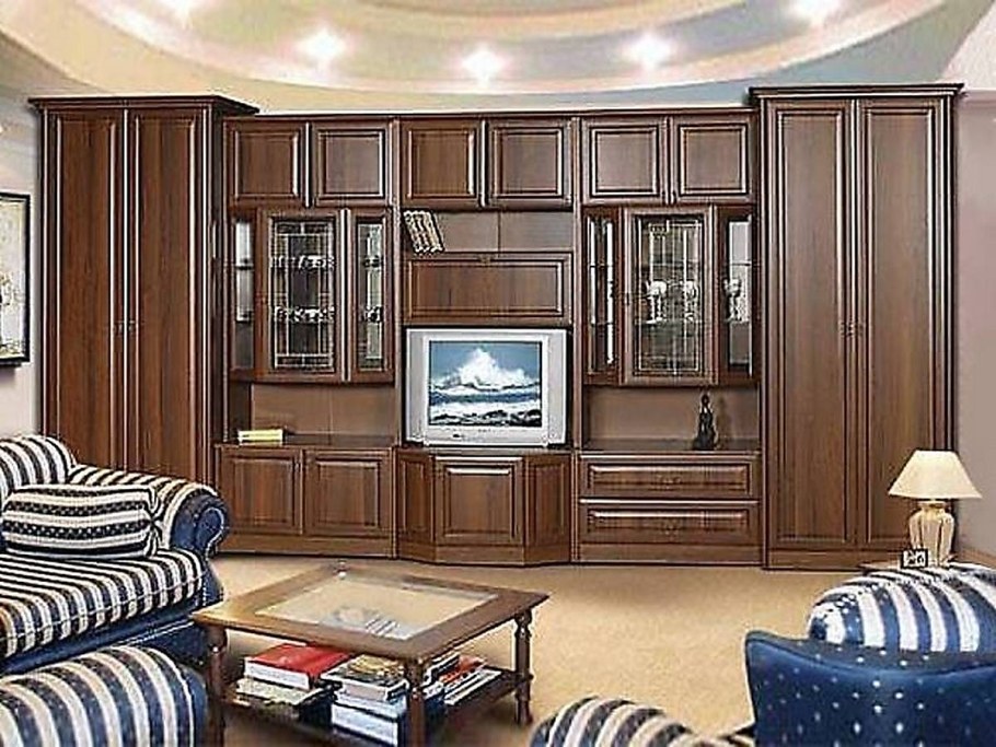 Модульная стенка Янна орех Пегас