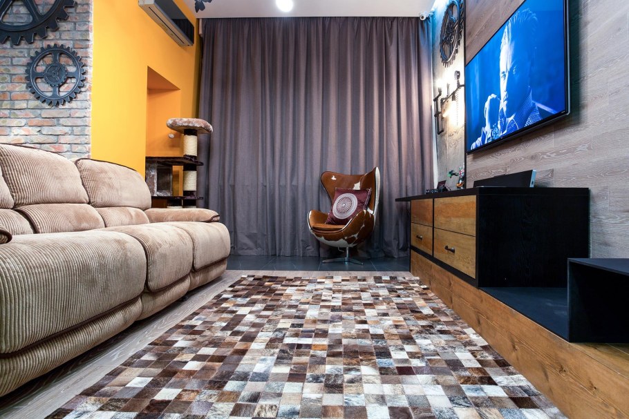 Ковер лофт в интерьере