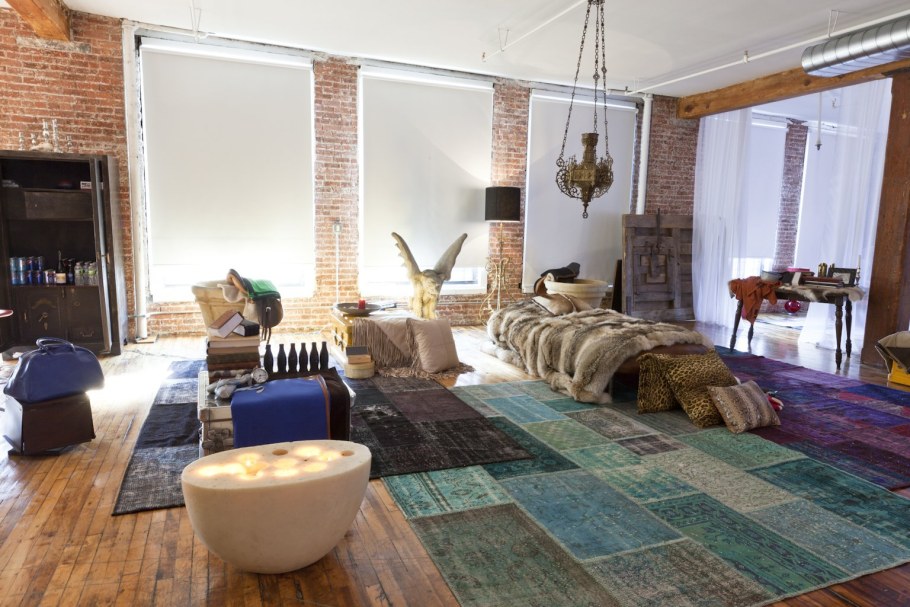 Ковер лофт в интерьере