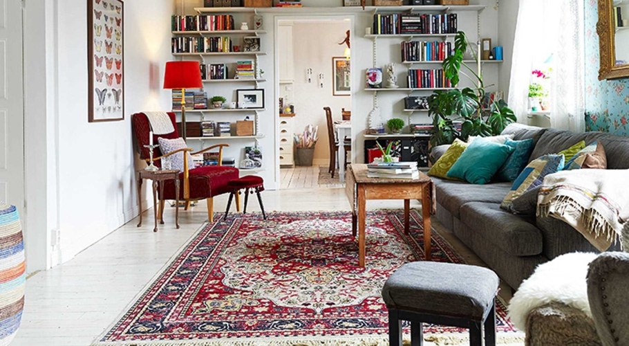 Ковер в скандинавском стиле в интерьере