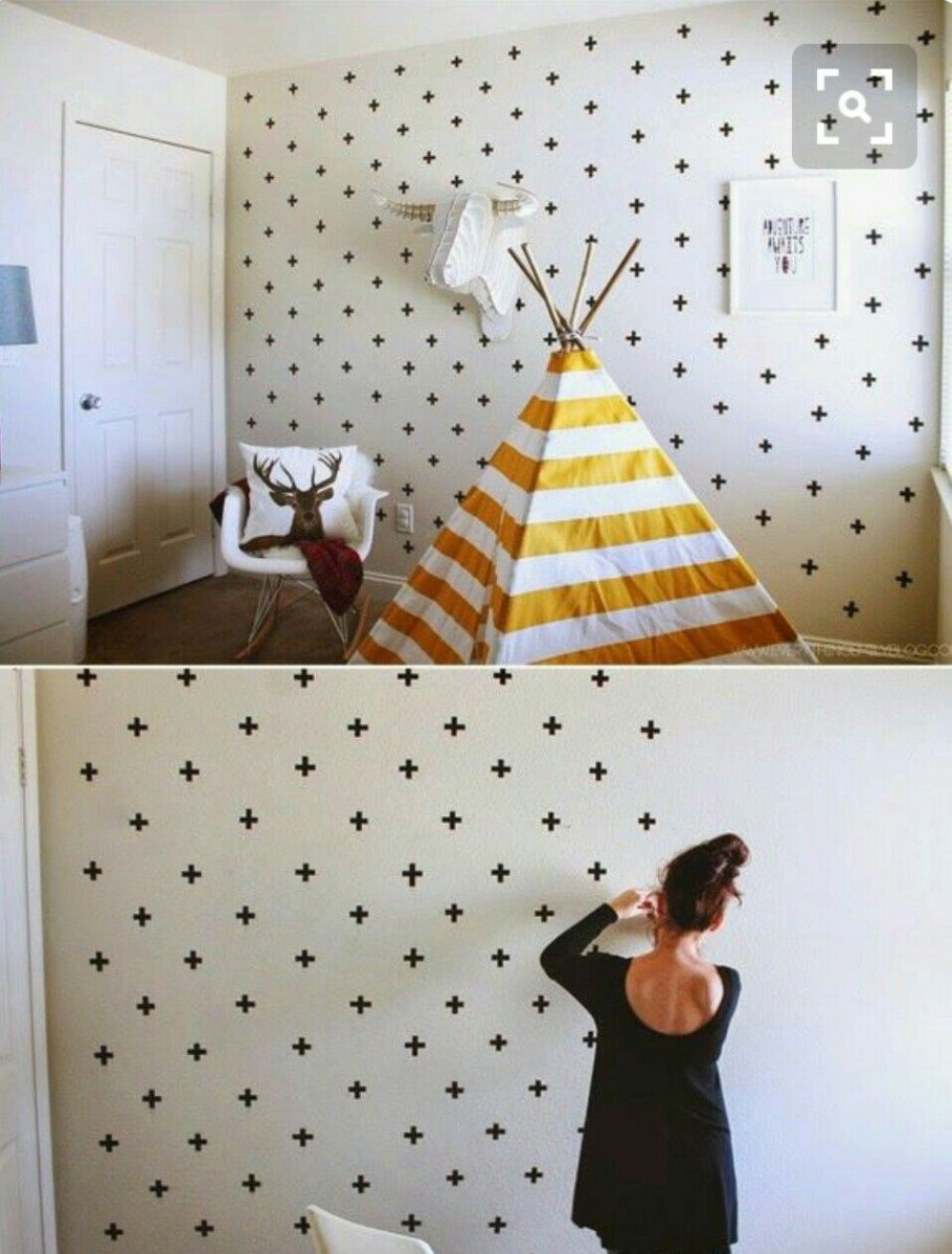 Декор стен своими руками из подручных средств