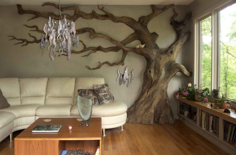 Необычный декор стен