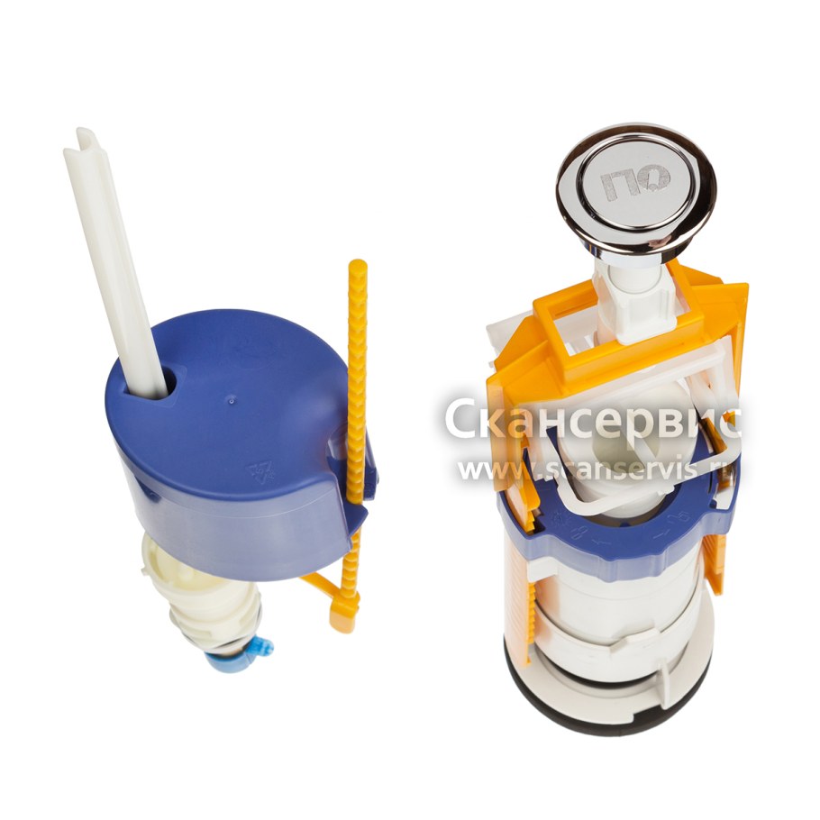 Комплект арматуры oli deco для бачков унитазов Santek