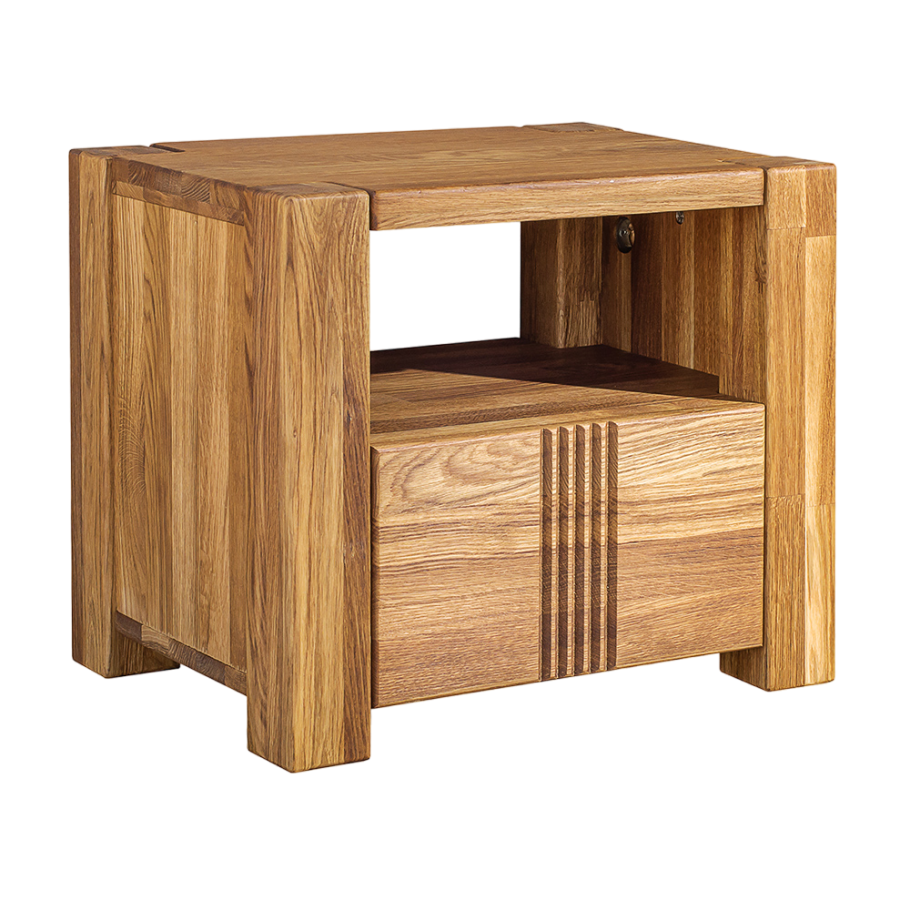 Тумба прикроватная "Валенсия",дуб массив масло бейц