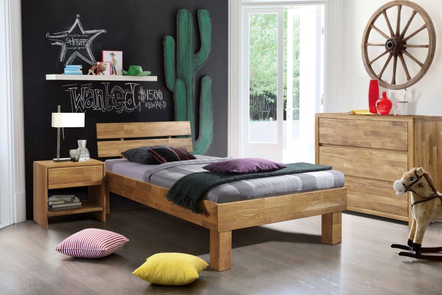 Кровать из дуба Стэнлес Эльке дуб ("бейц-масло"), 160*200