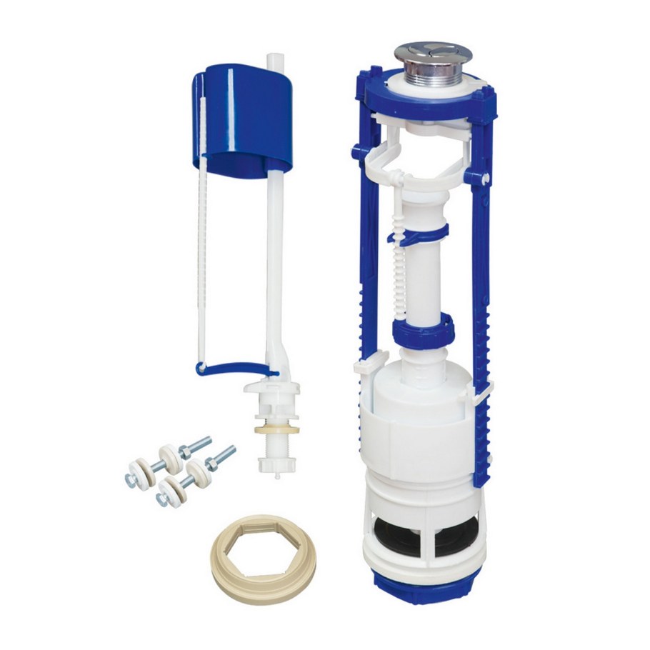 Арматура для бачка РБМ кнопочная 1 уровень Нижний подвод воды АС-17.1М