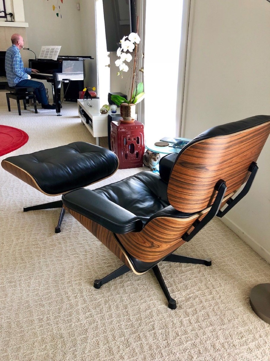 Eames Lounge Chair медь реплика