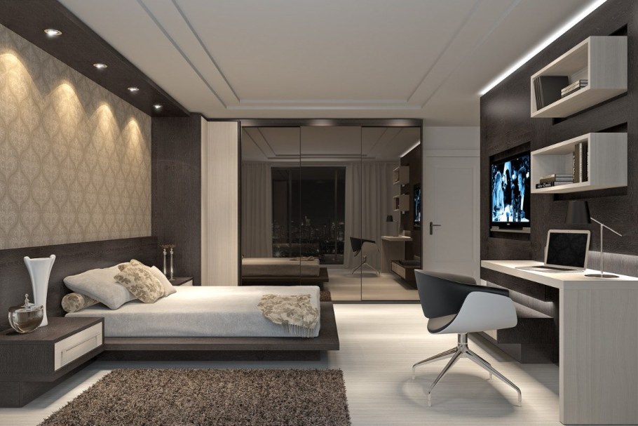 Комната родителей современная