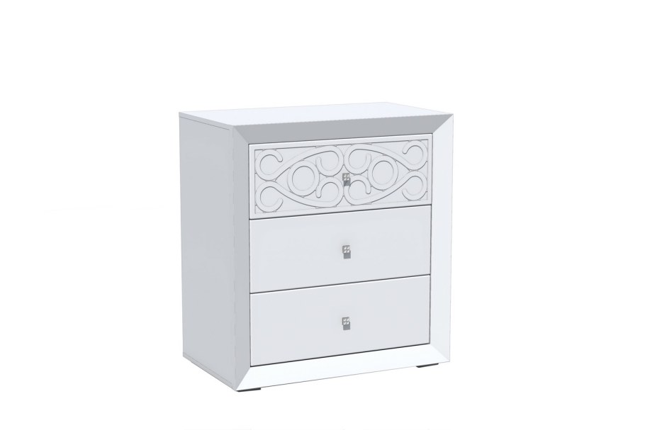 Комод Адель Эра белый глянец