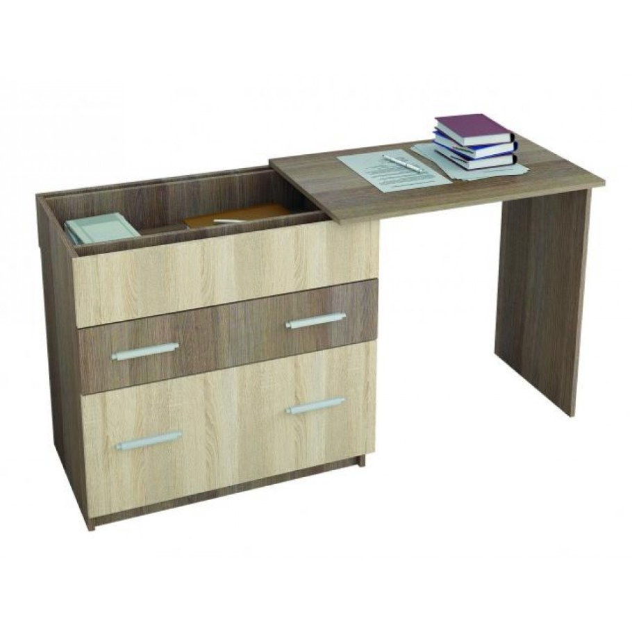 Комод-трансформер гриф венге/дуб молочный