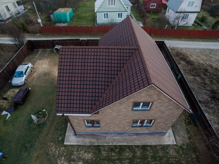 ТЕХНОНИКОЛЬ рулонная черепица классическая 8м2 коричневый