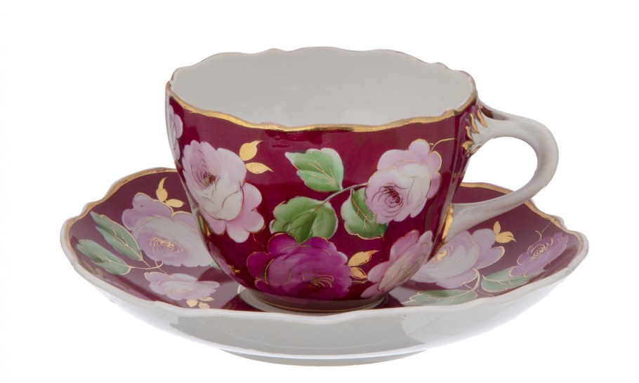 Чайная пара Дулево крытье