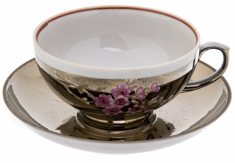 Дулевский фарфор чайная пара