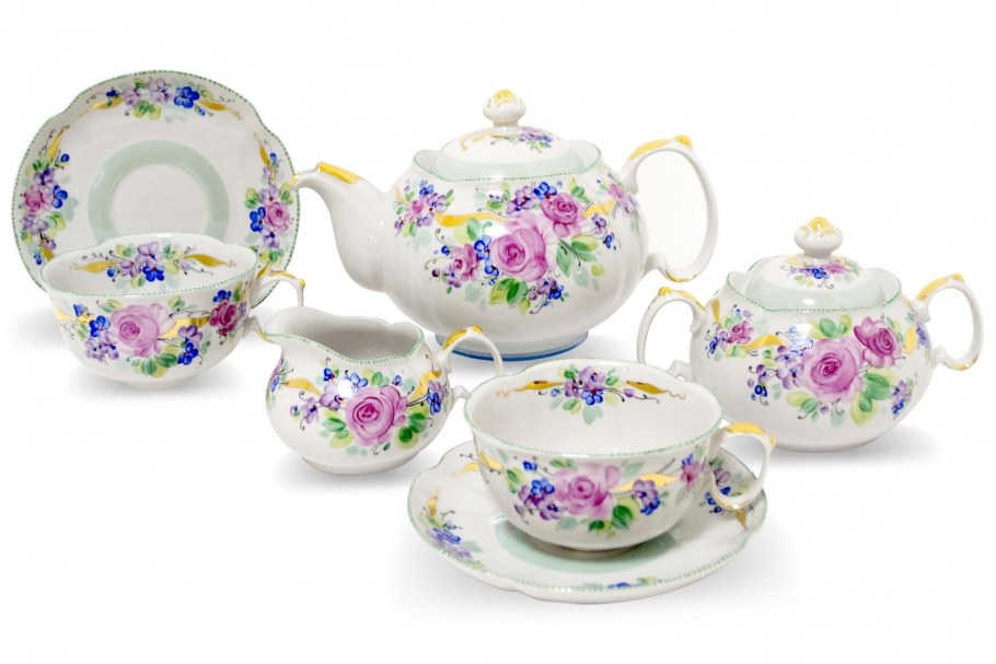 Дулёвский фарфоровый завод чайный сервиз