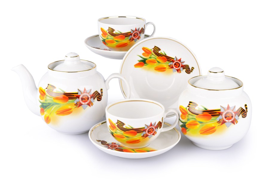 Дулевский чайный сервиз Калинка