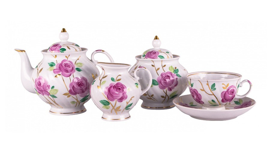 Сервиз Оливия голубая роза