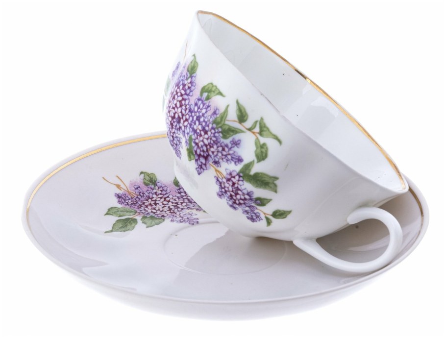 Дулевский фарфор чайный сирень