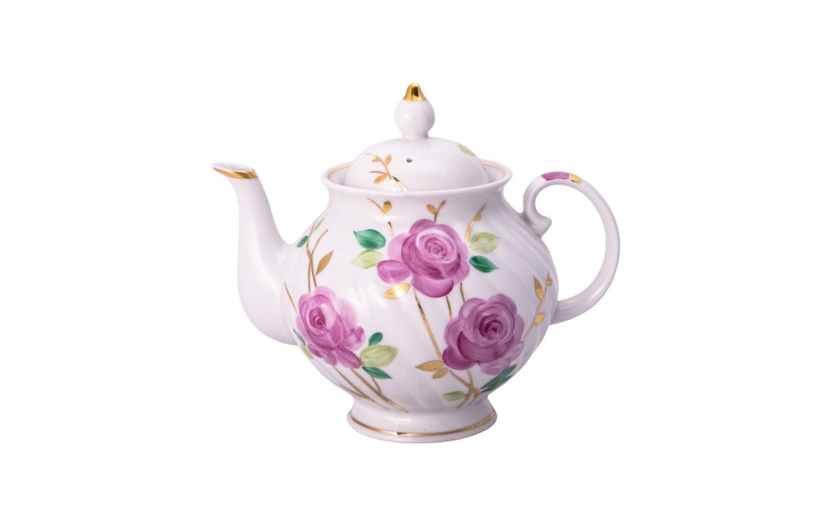 Дулевский фарфор сервиз чайный голубая роза