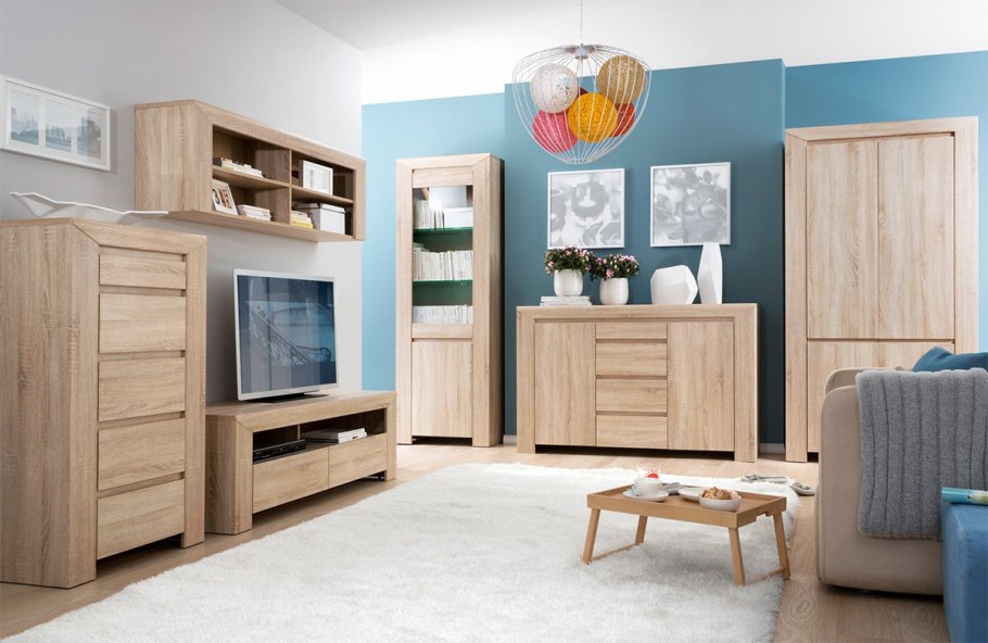 Гостиная Остин дуб сонома