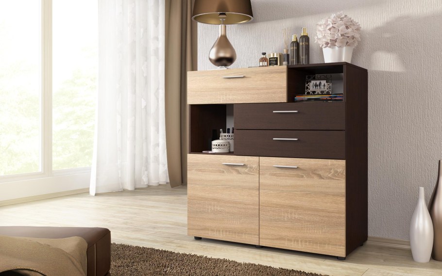 Гостиная Валерия дуб сонома венге