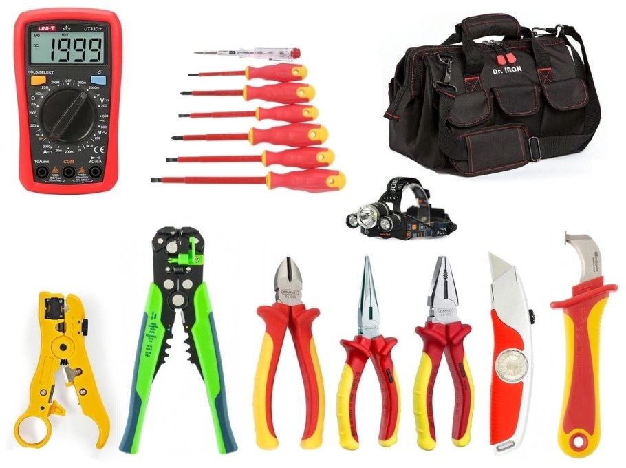 Набор инструмента электромонтажника 16 предметов шток