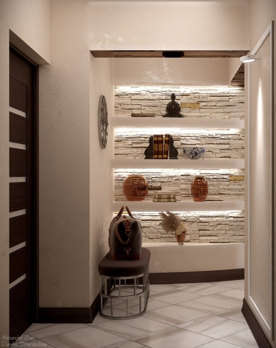 Ниша в стене с подсветкой