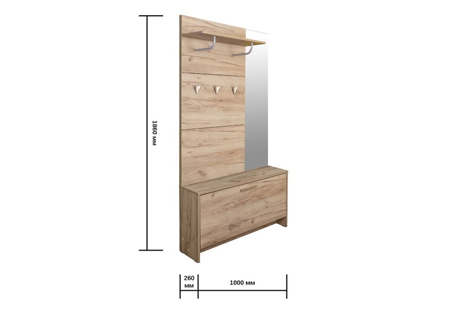 Шкаф комбинированный Лайт 08.42 (Моби)