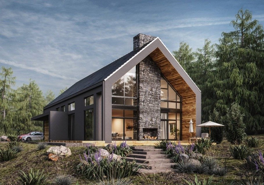 Одноэтажное Шале барнхаус