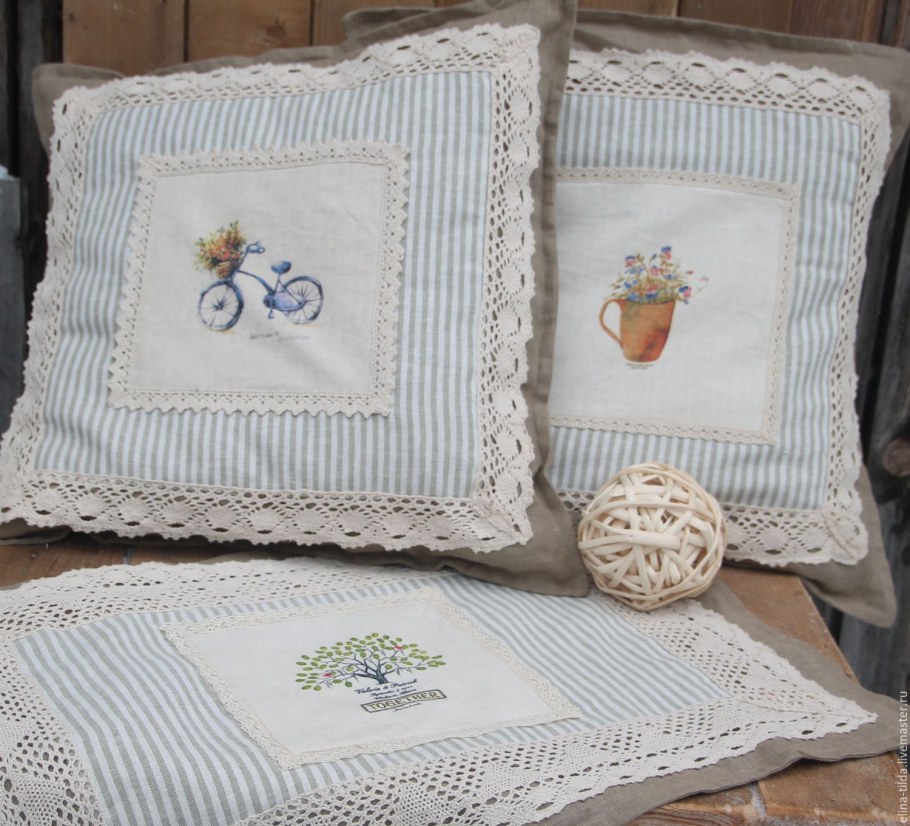 Диванные подушки в стиле Прованс