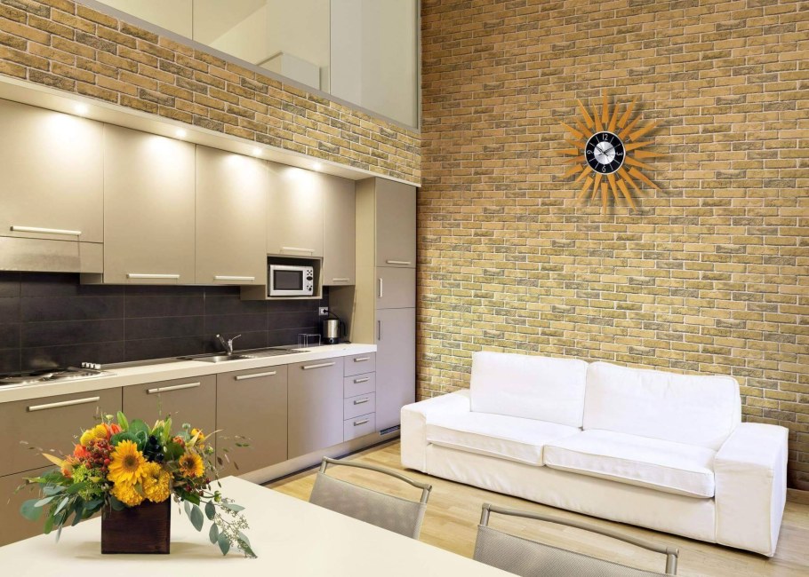 Обои под кирпич Евродекор