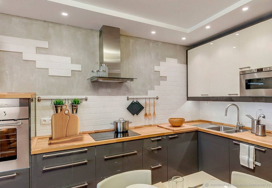 Фартук для кухни из плитки