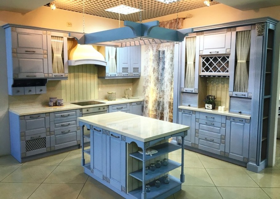 Кухни Гармония синяя