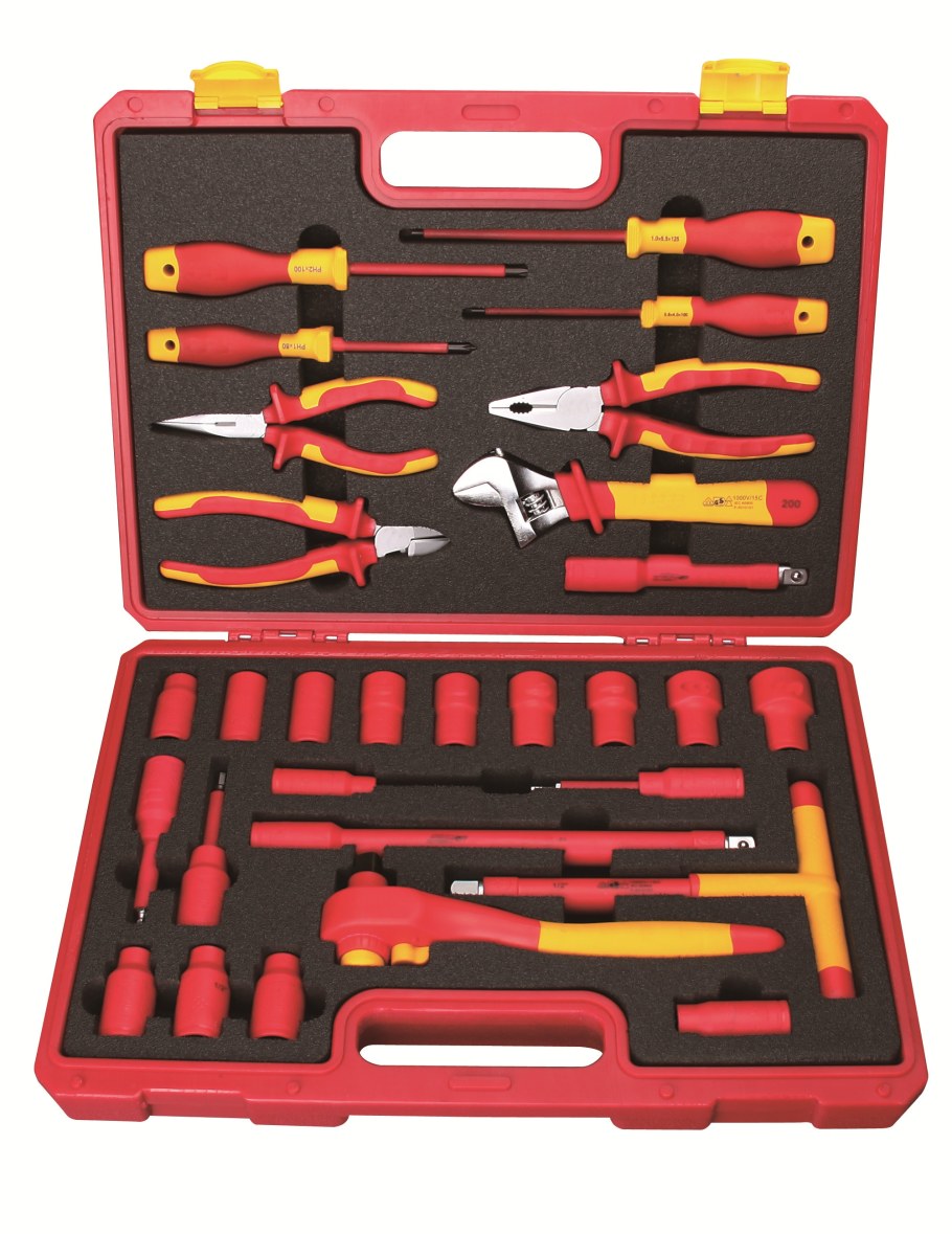 Набор диэлектрических отвёрток-ключей торцевой 1000v