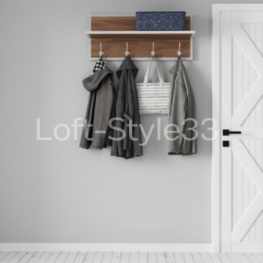 Вешалка настенная лофт 80312472