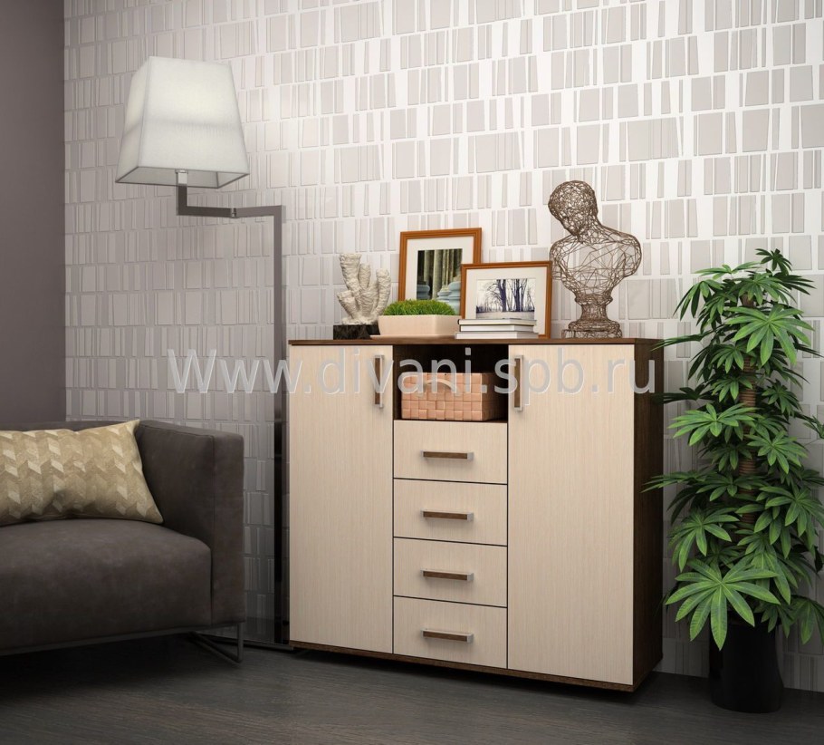 Комод пеленальный Rant Quadro белый 640/4 (арт.106)