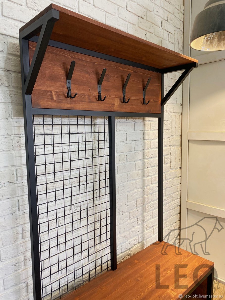 Вешалка настенная Hoff лофт