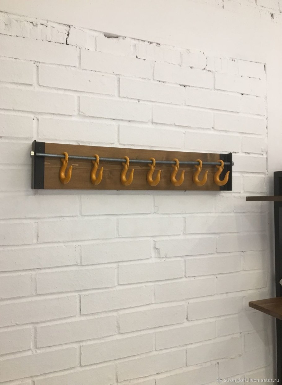 Вешалка настенная лофт 80312472