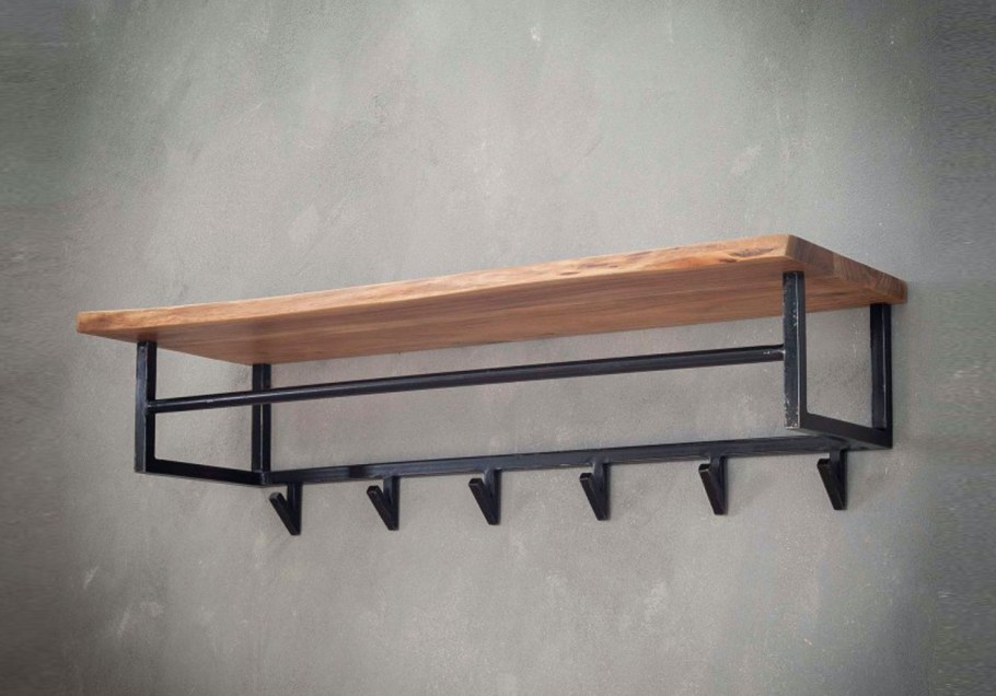 Вешалка настенная лофт металл