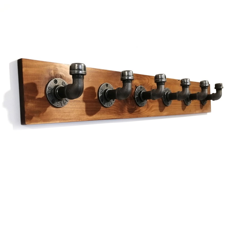 Вешалка настенная лофт пайп