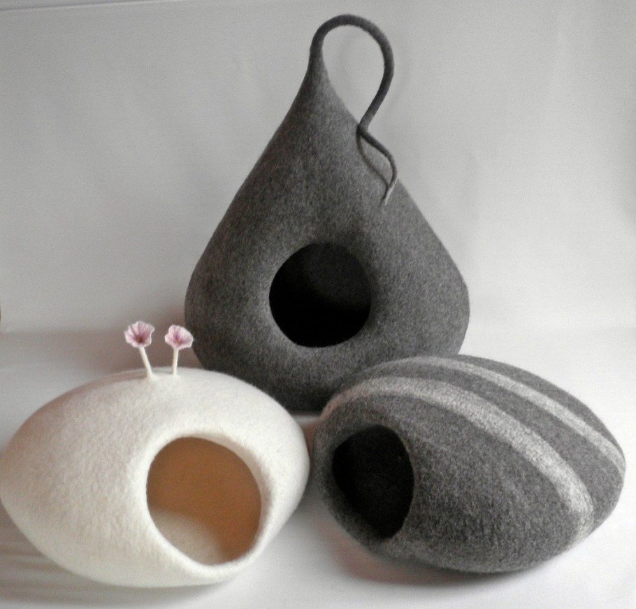 Войлочный домик для кошки