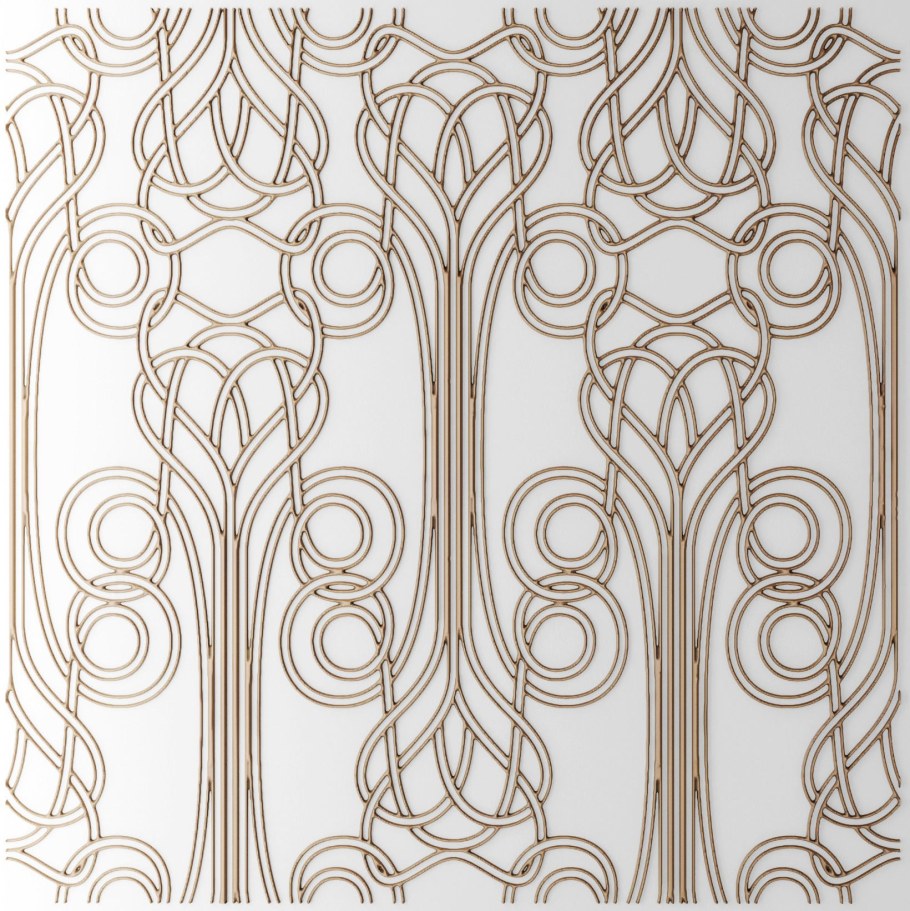 Панели арт деко 3д модель