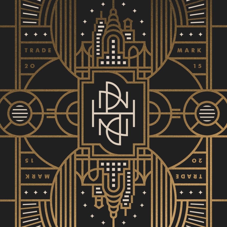 Типографика в стиле арт деко