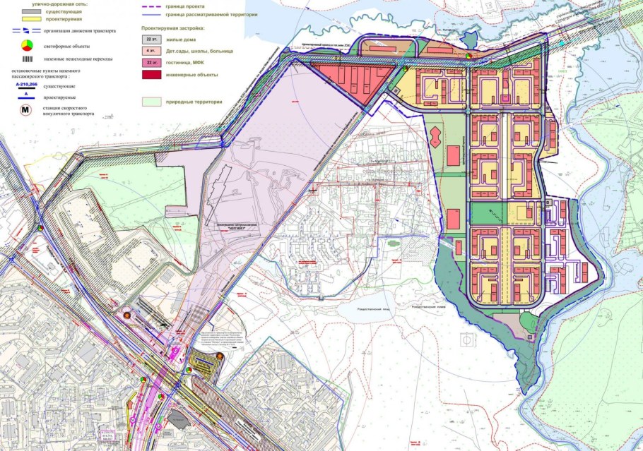 Генеральный план застройки Митино