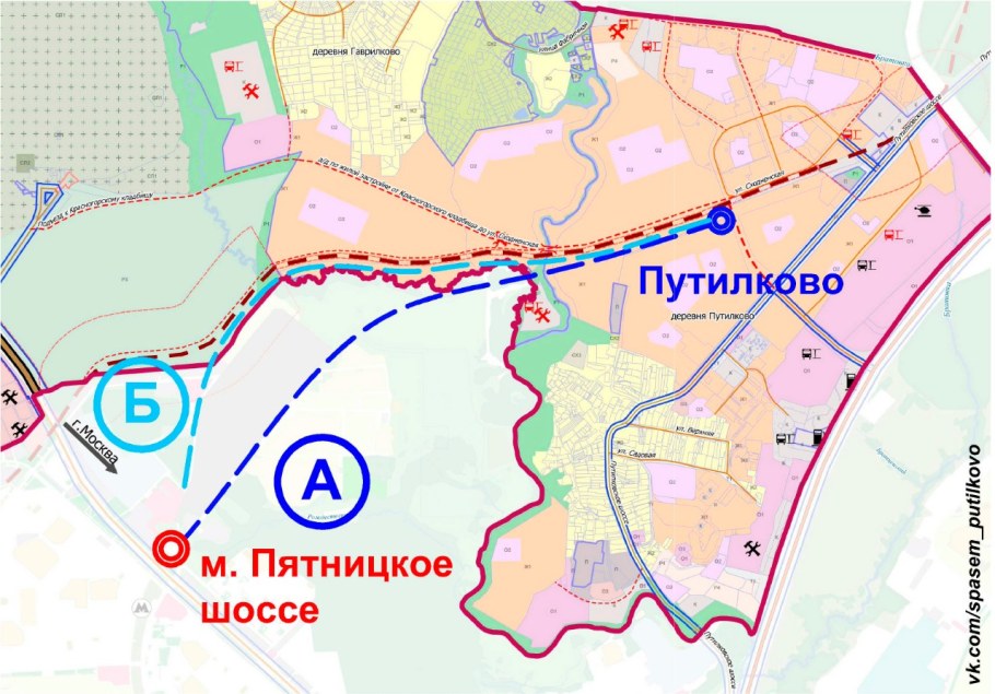 Проект дороги Путилково Пятницкое шоссе