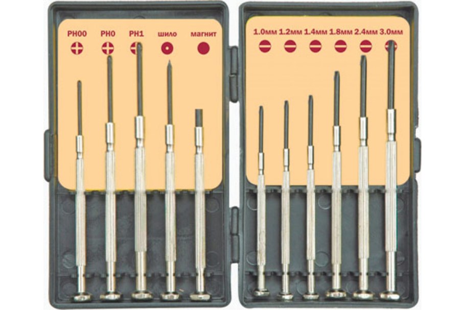Набор отверток для точной механики, 11 шт. Sparta 133605