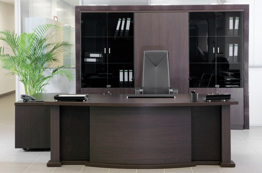 Мебель VP_Chicago n стол руководителя 190 темн. Дуб