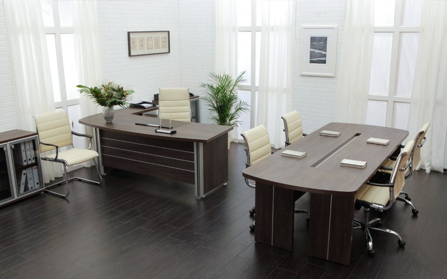 Офисная мебель серая