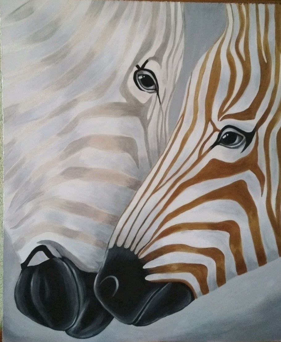 Картина Зебра в интерьере